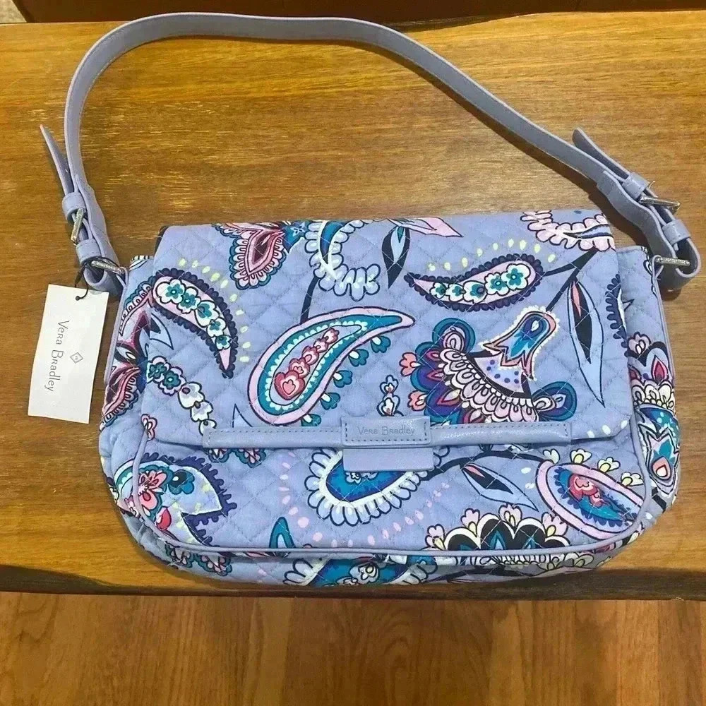 NEW - Vera Bradley Iconic shoulder Bag in Makani Paisley